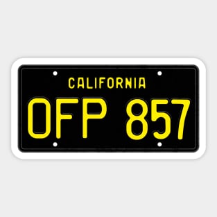 Herbie - License Plate Sticker